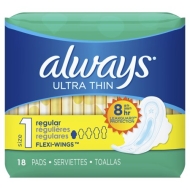 Always Ultra Thin Regular 12/18ct