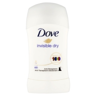 Dove Anti-Perspirant Stick Invisible Dry 12/40ml