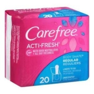 Carefree Regular Unscented Liners 12/20ct