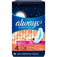 Always Ultra Thin Overnight 28