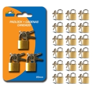 Brass Padlock 24/20mm