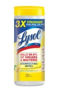 Lysol Wipe Lemon & Lime 12/35ct