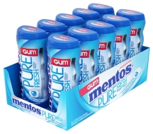 Mentos Gum Bottle Display 10ct