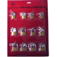 Padlock Assorted 12/card 30-35-40