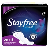 Stayfree-Maxi Over Night With Wings 4/28ct